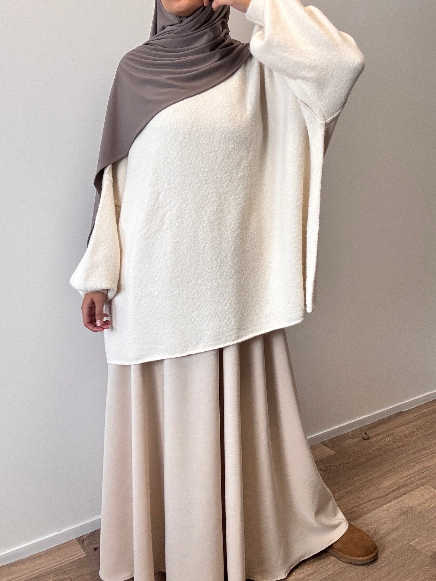 Ecru oversize sweater