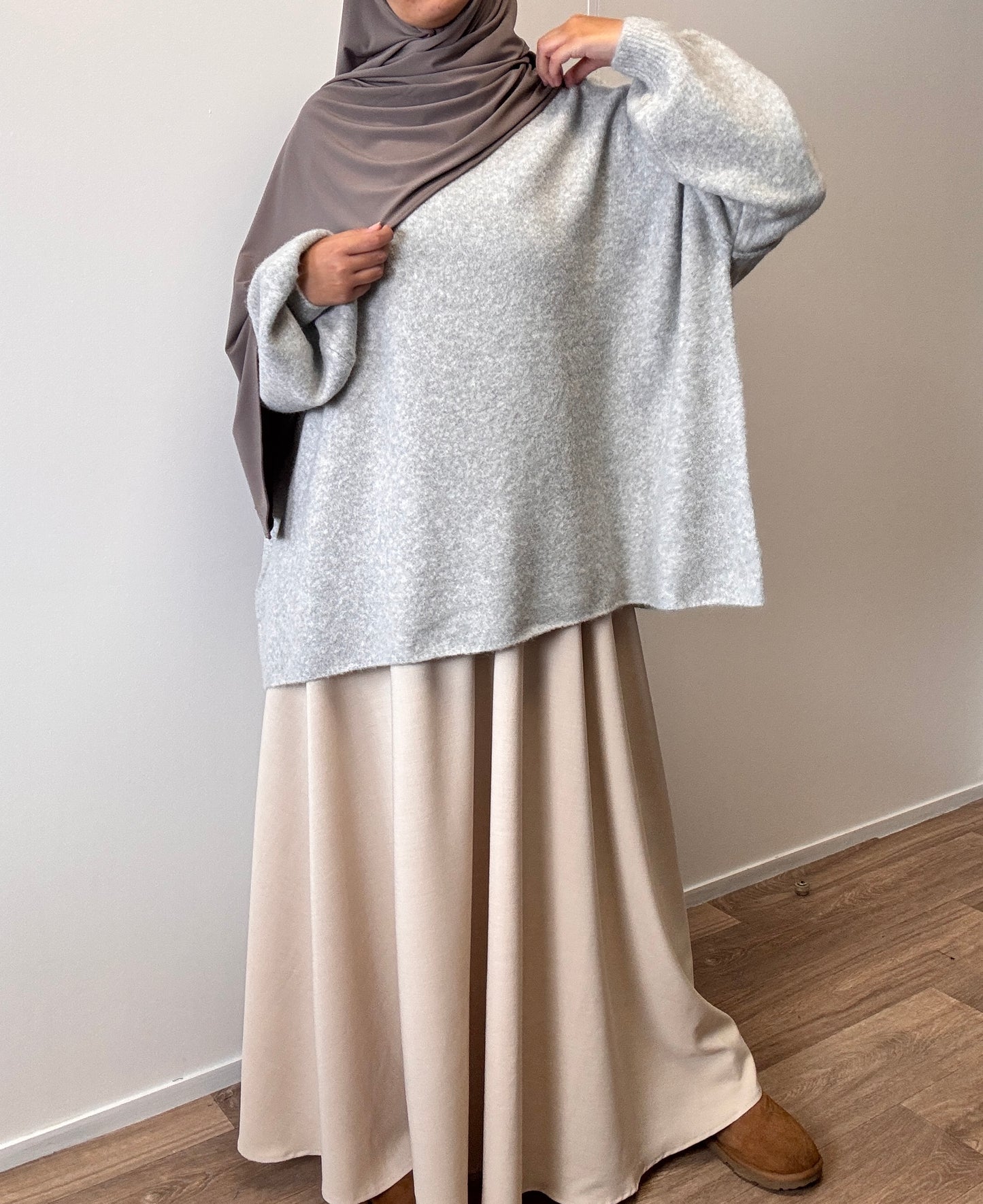 Grey oversize sweater