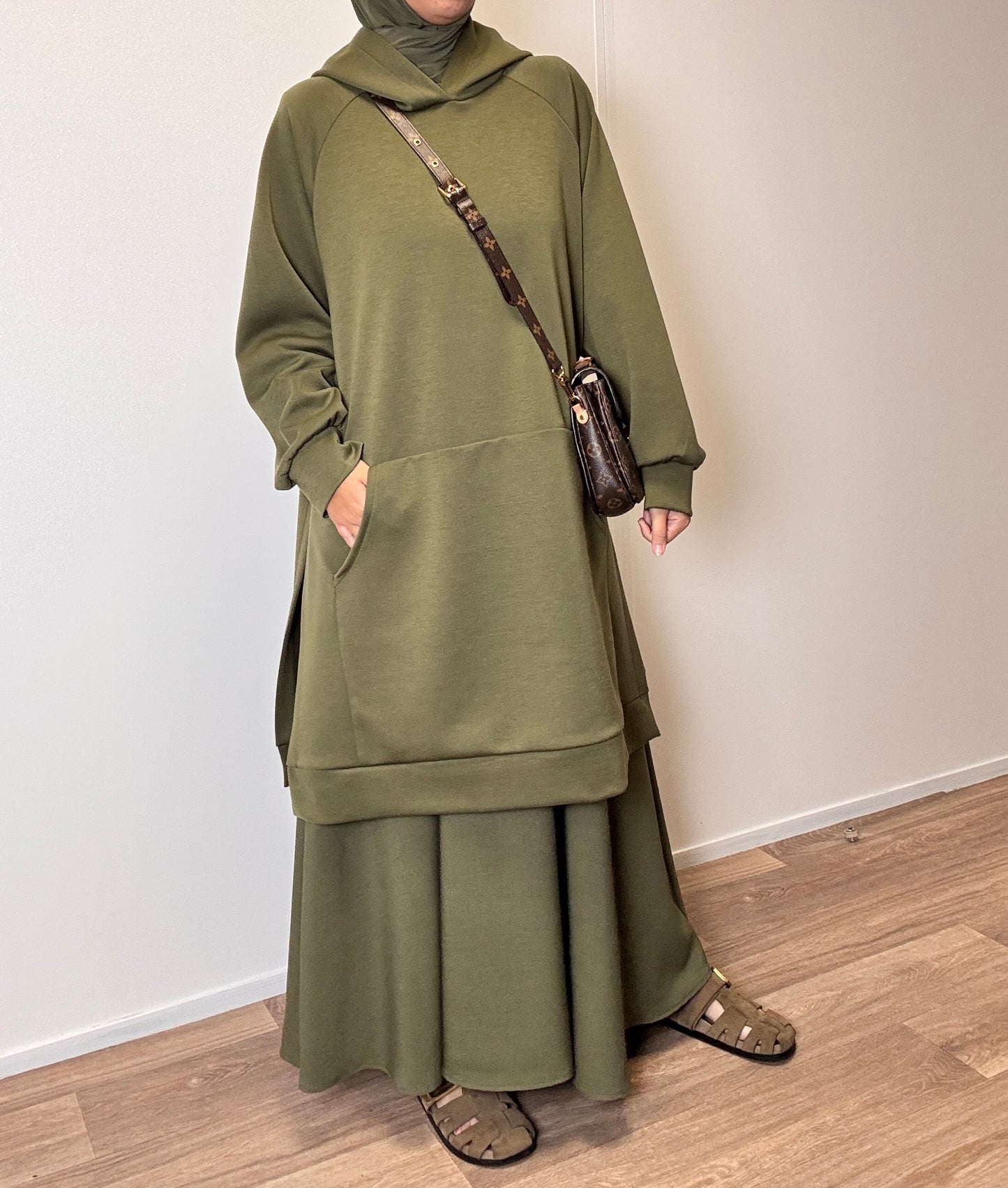 Khaki oversize sweater