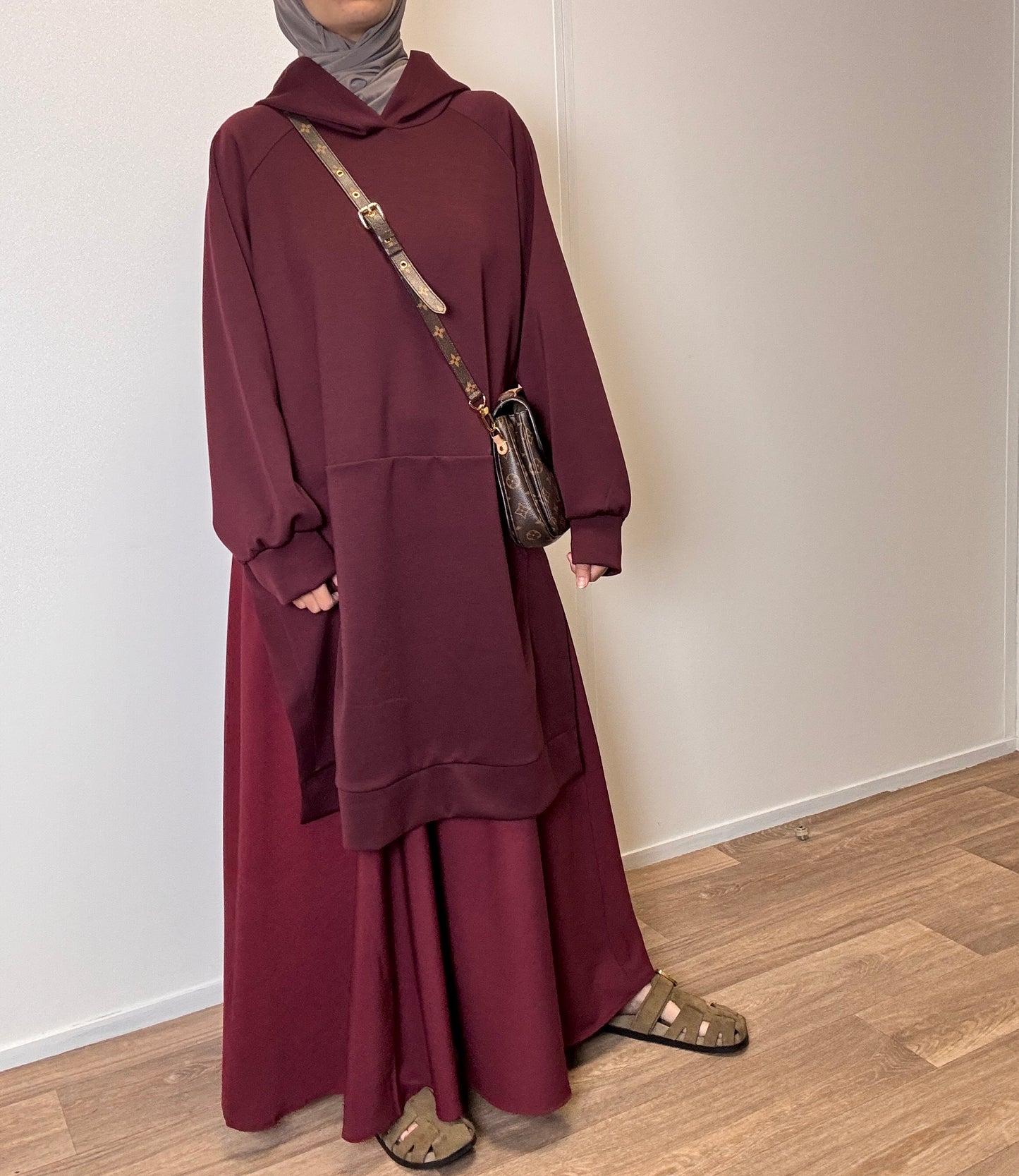 Burgundy oversize sweater