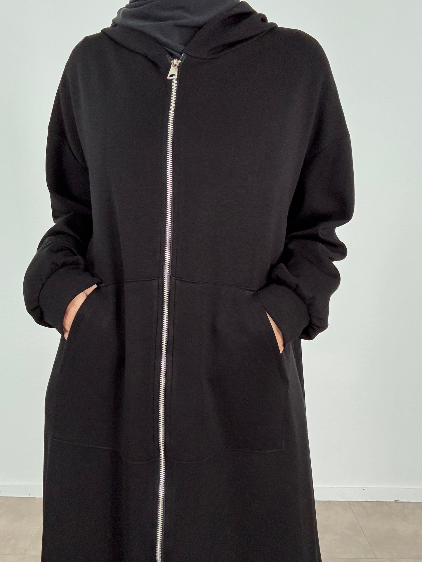 Black hoodie jacket