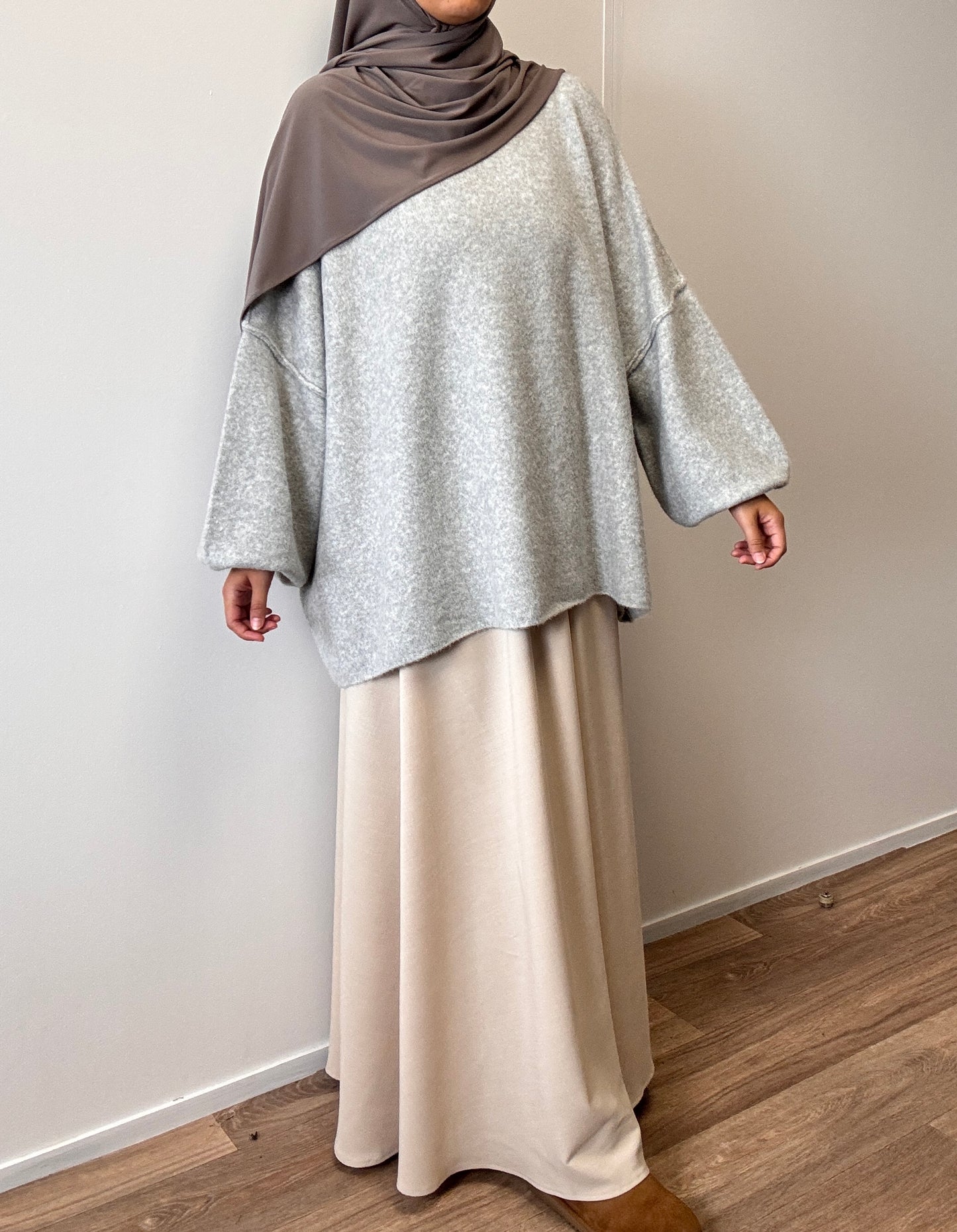 Grey oversize sweater