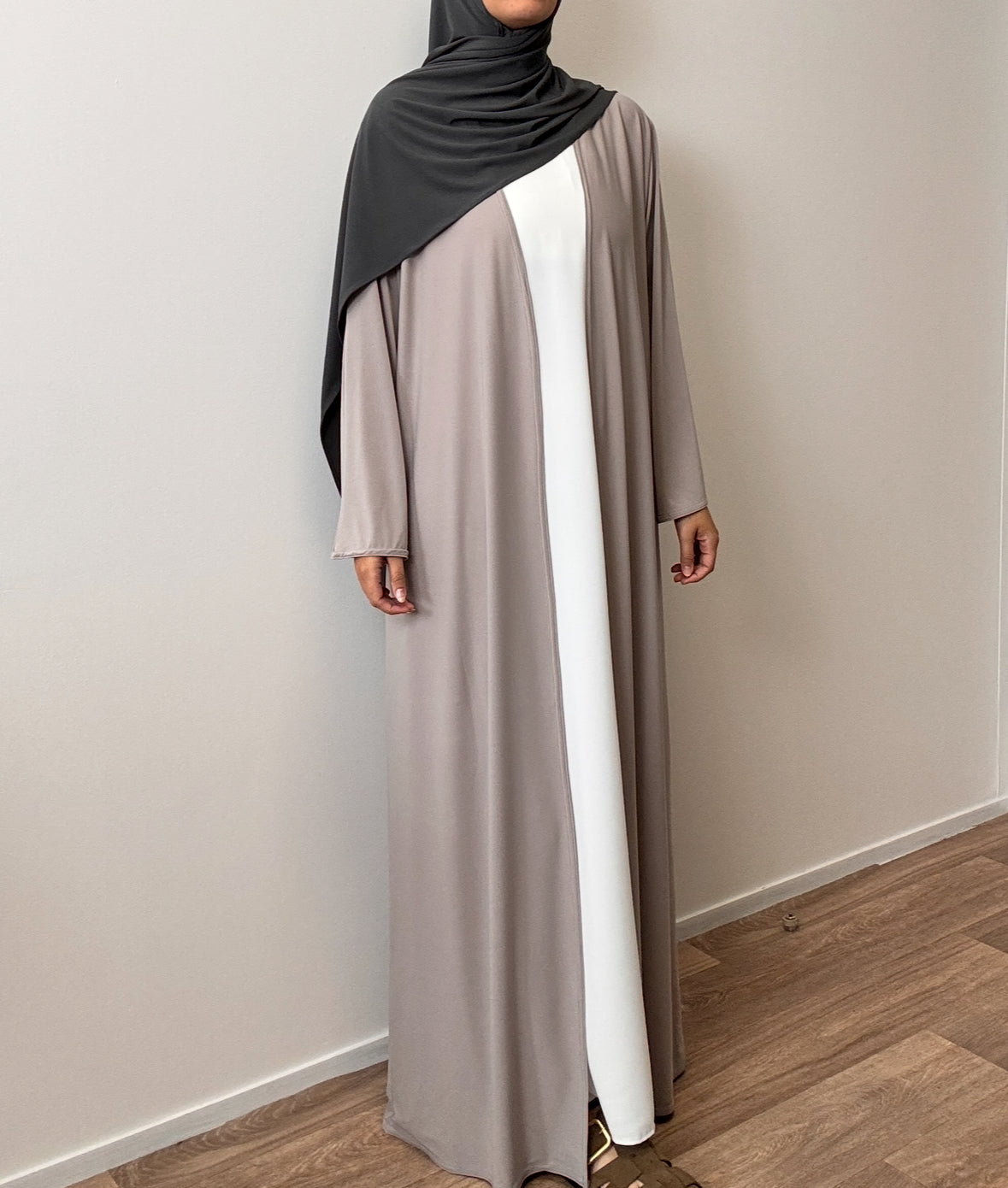 Kimono en jersey premium taupe