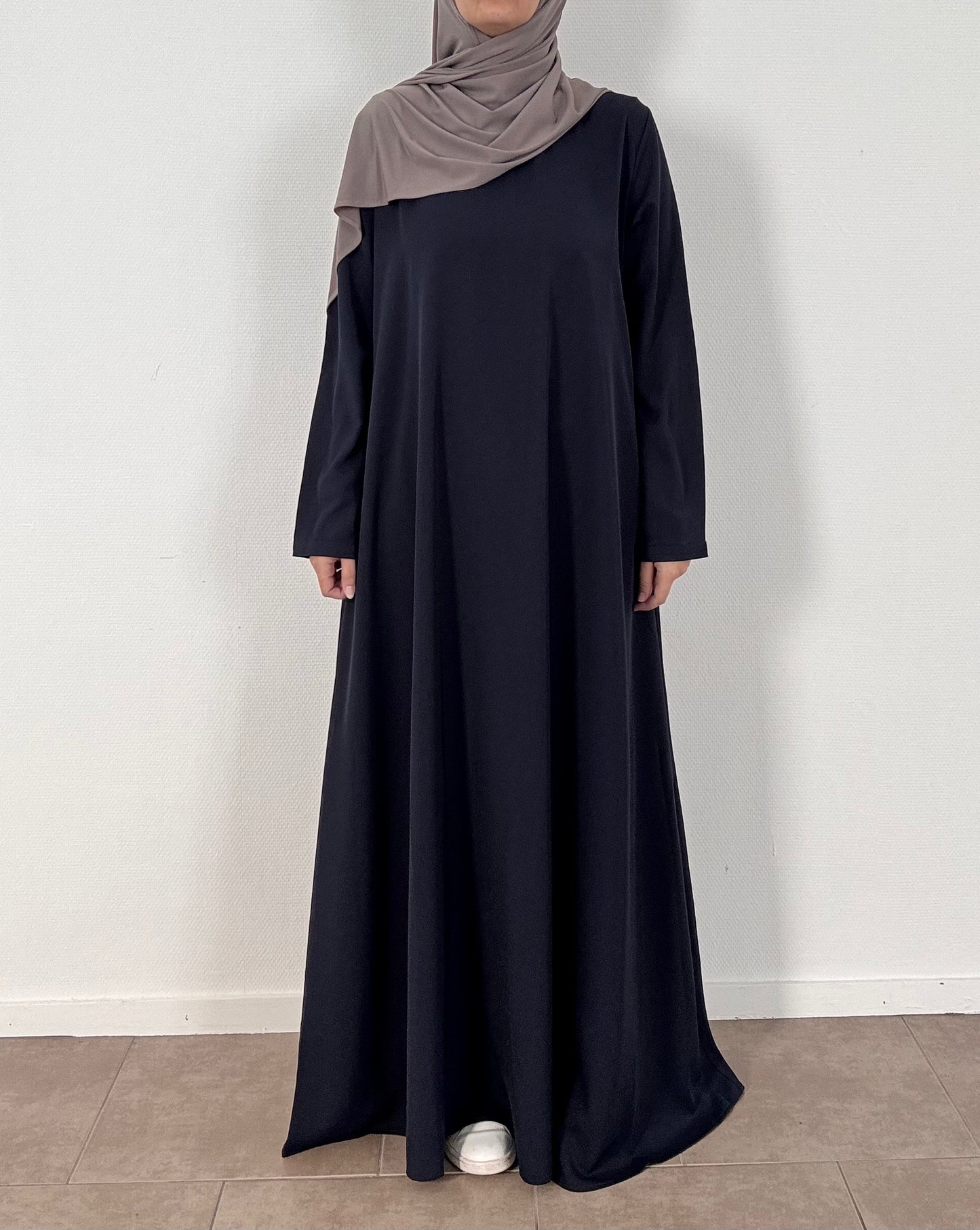 Navy flared abaya