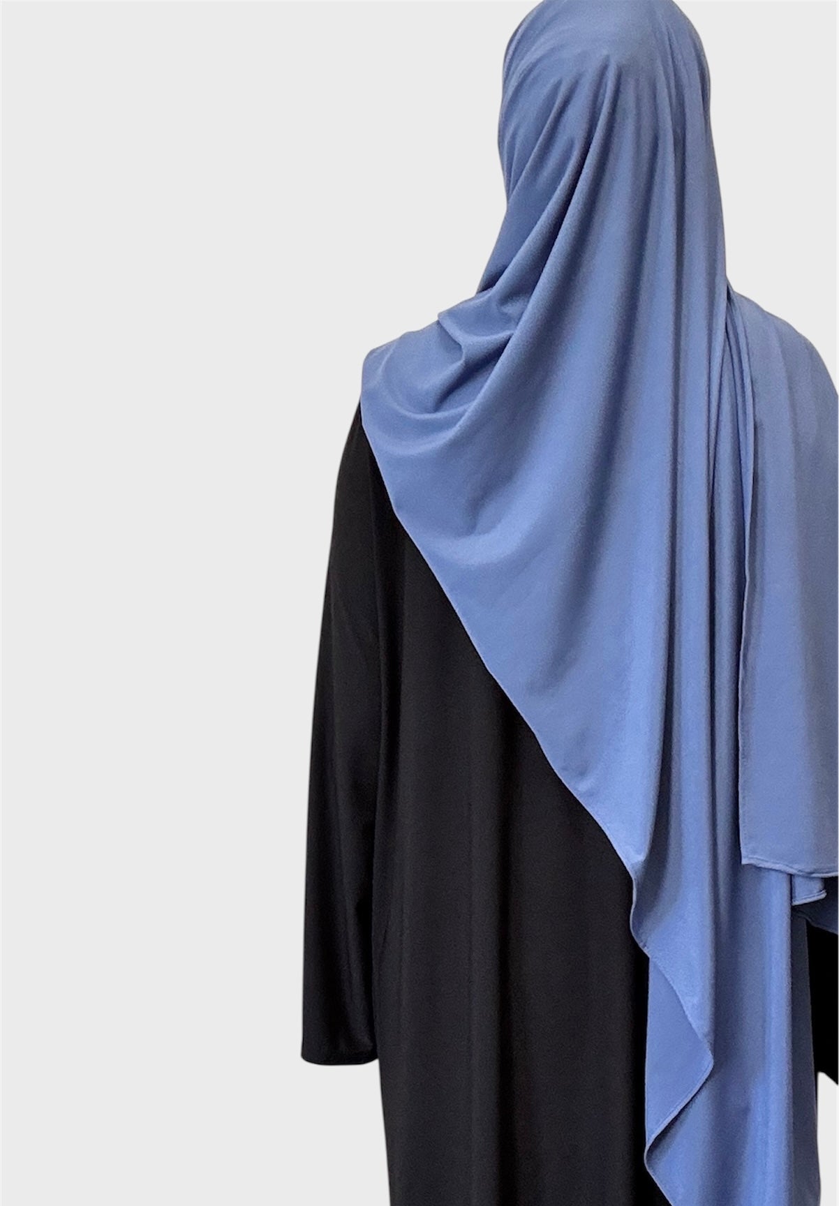 Hijab en jersey de luxe haut de gamme - bleu