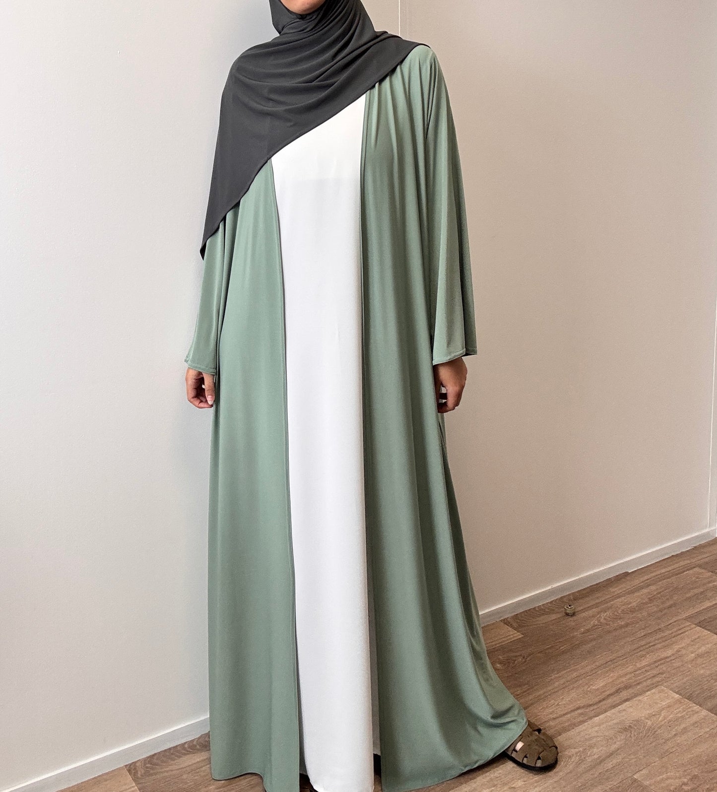 Kimono en jersey vert premium