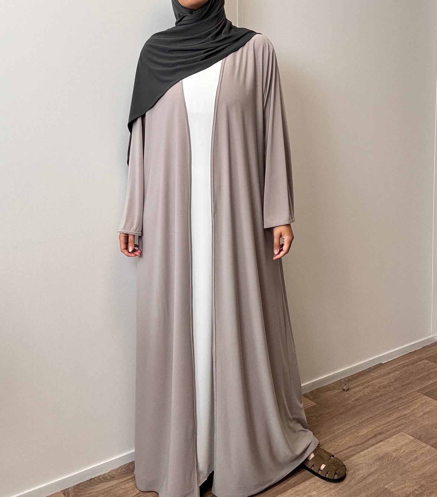 Kimono en jersey premium taupe