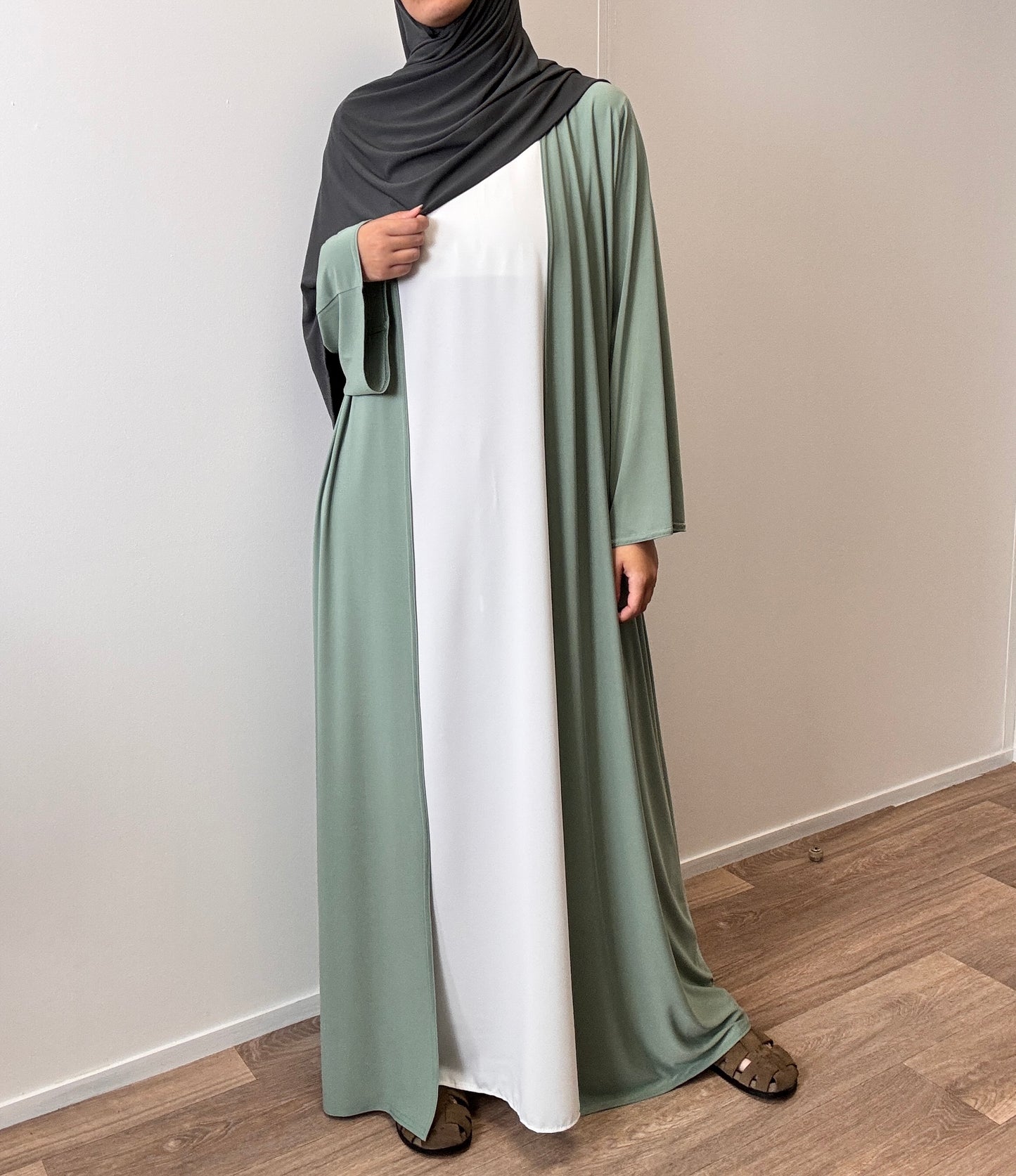 Kimono en jersey vert premium