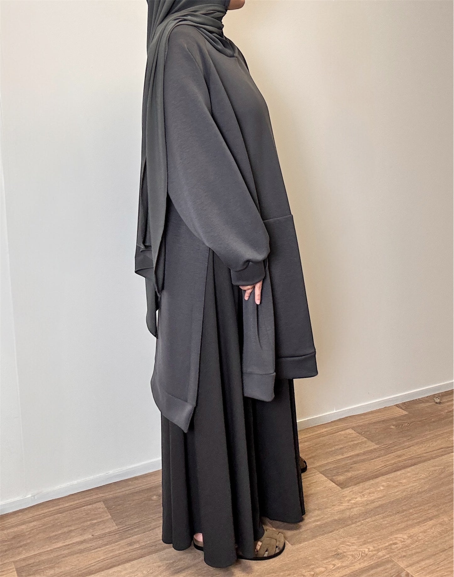 Anthracite oversize sweater