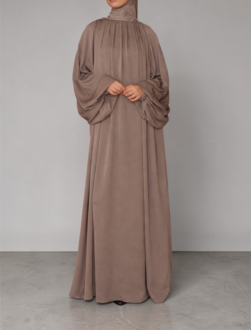 Taupe chic abaya