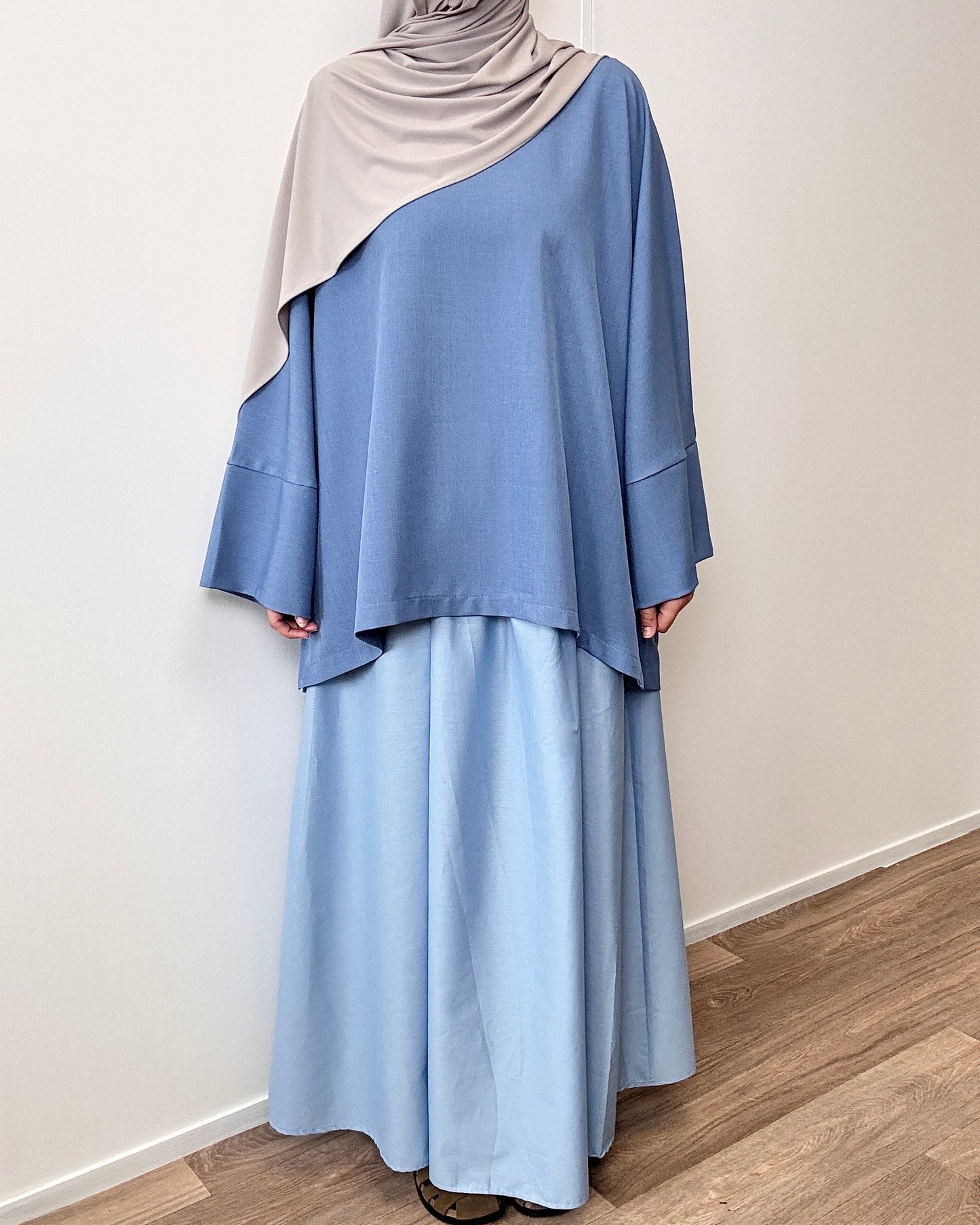 Jupe en coton bleu