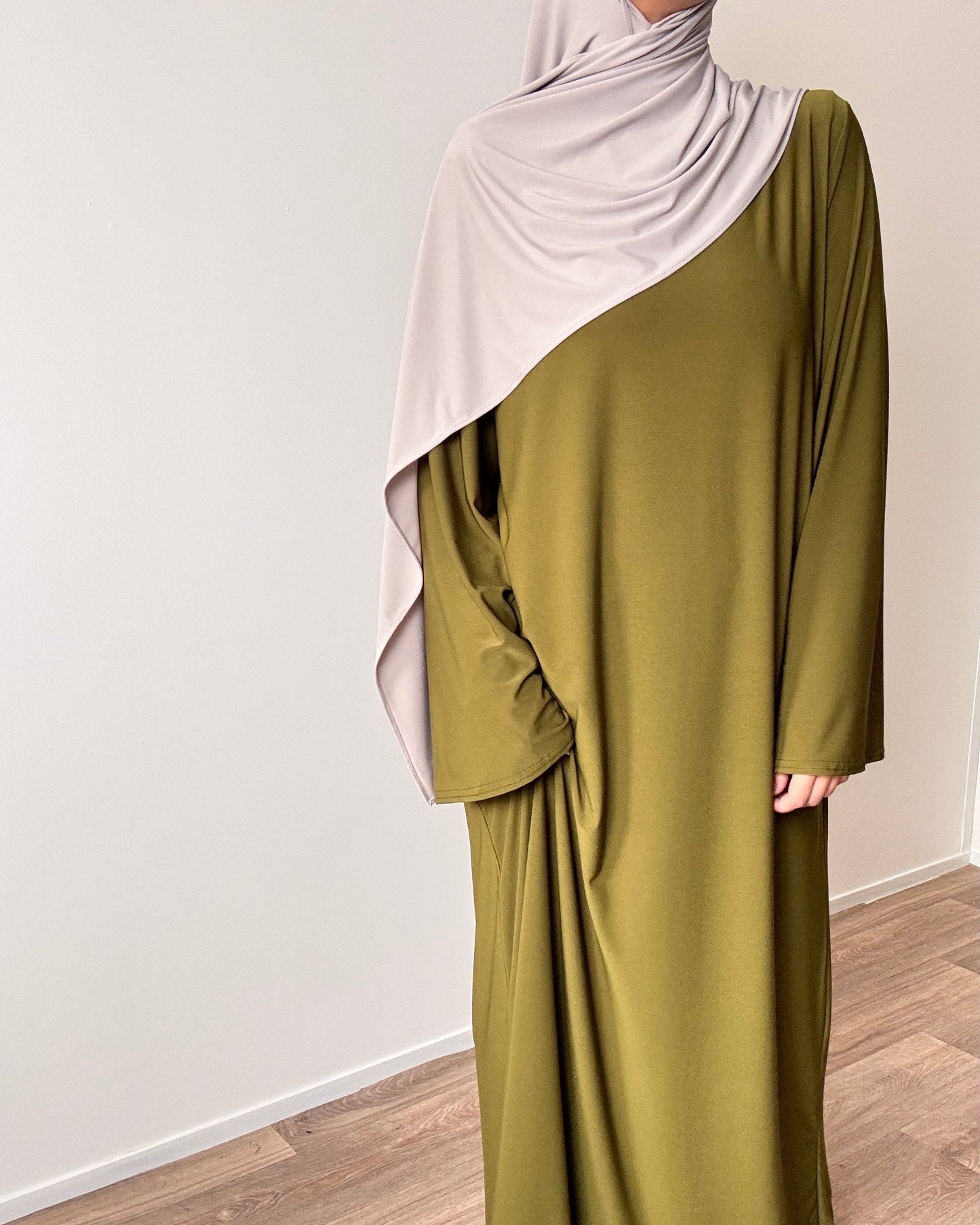 Olive premiun jersey abaya
