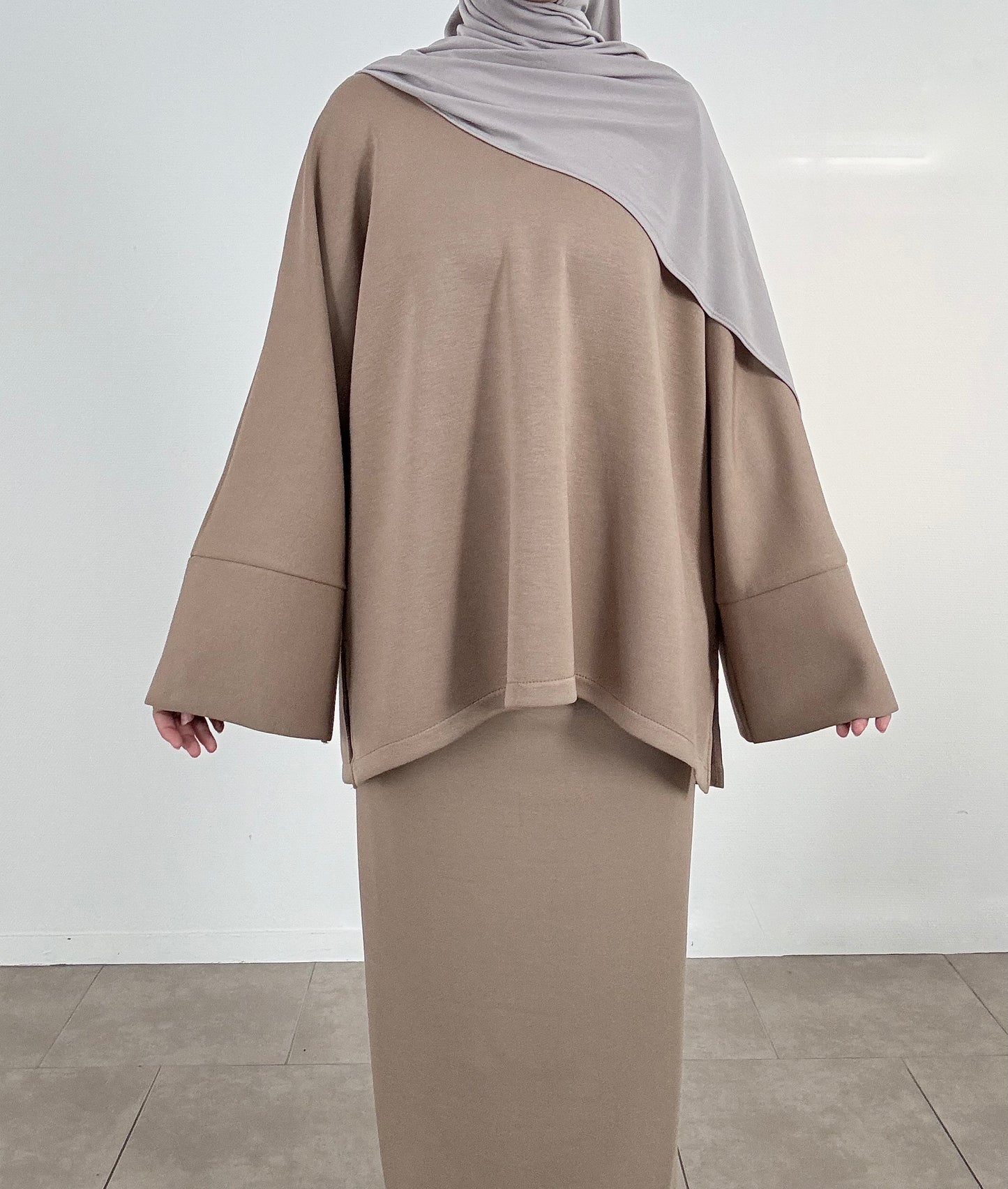 Ensemble camel avec jupe
