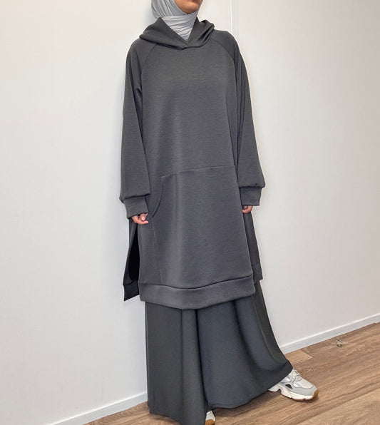 Anthracite oversize sweater