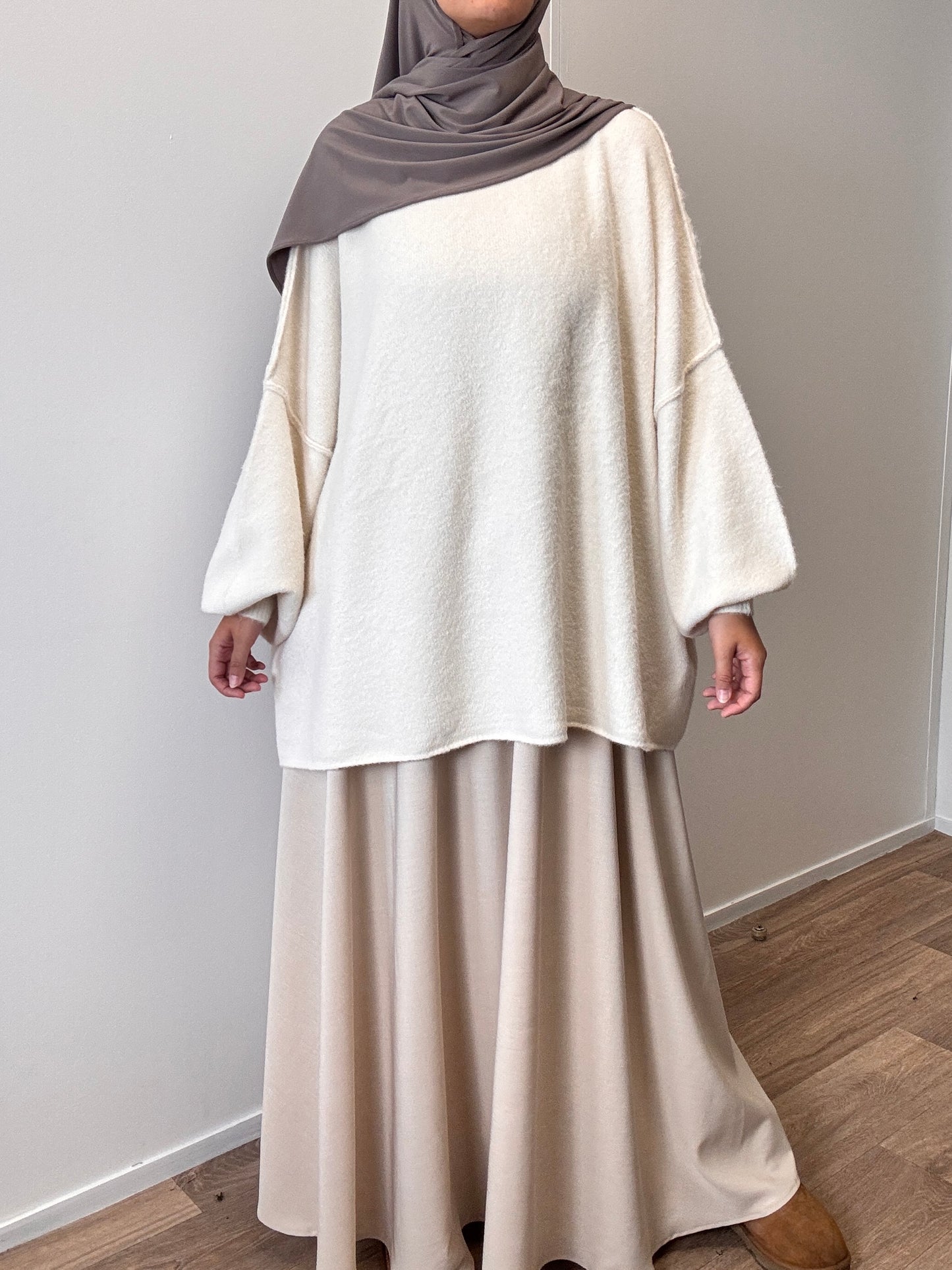 Ecru oversize sweater