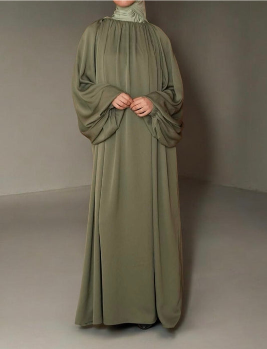 Khaki chic abaya