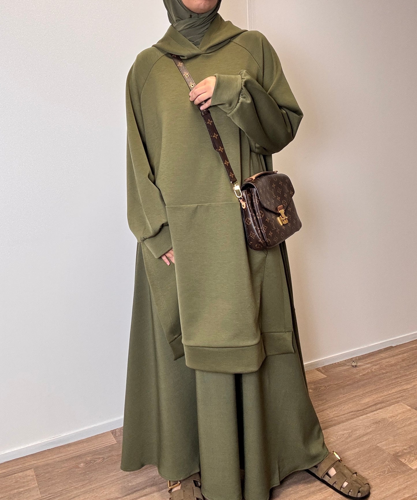 Khaki oversize sweater