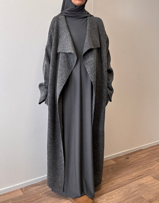Grey oversize coat