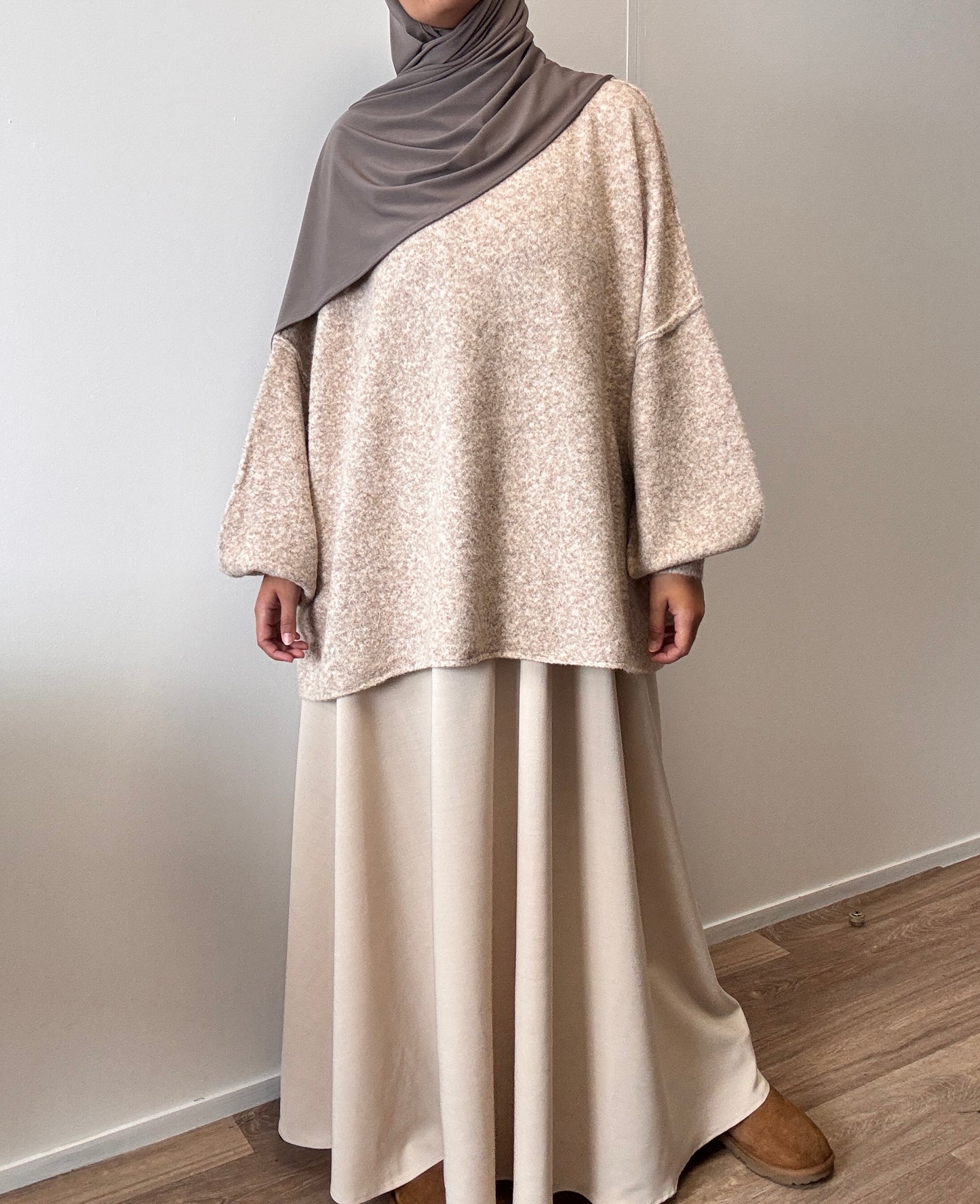 Taupe oversize sweater