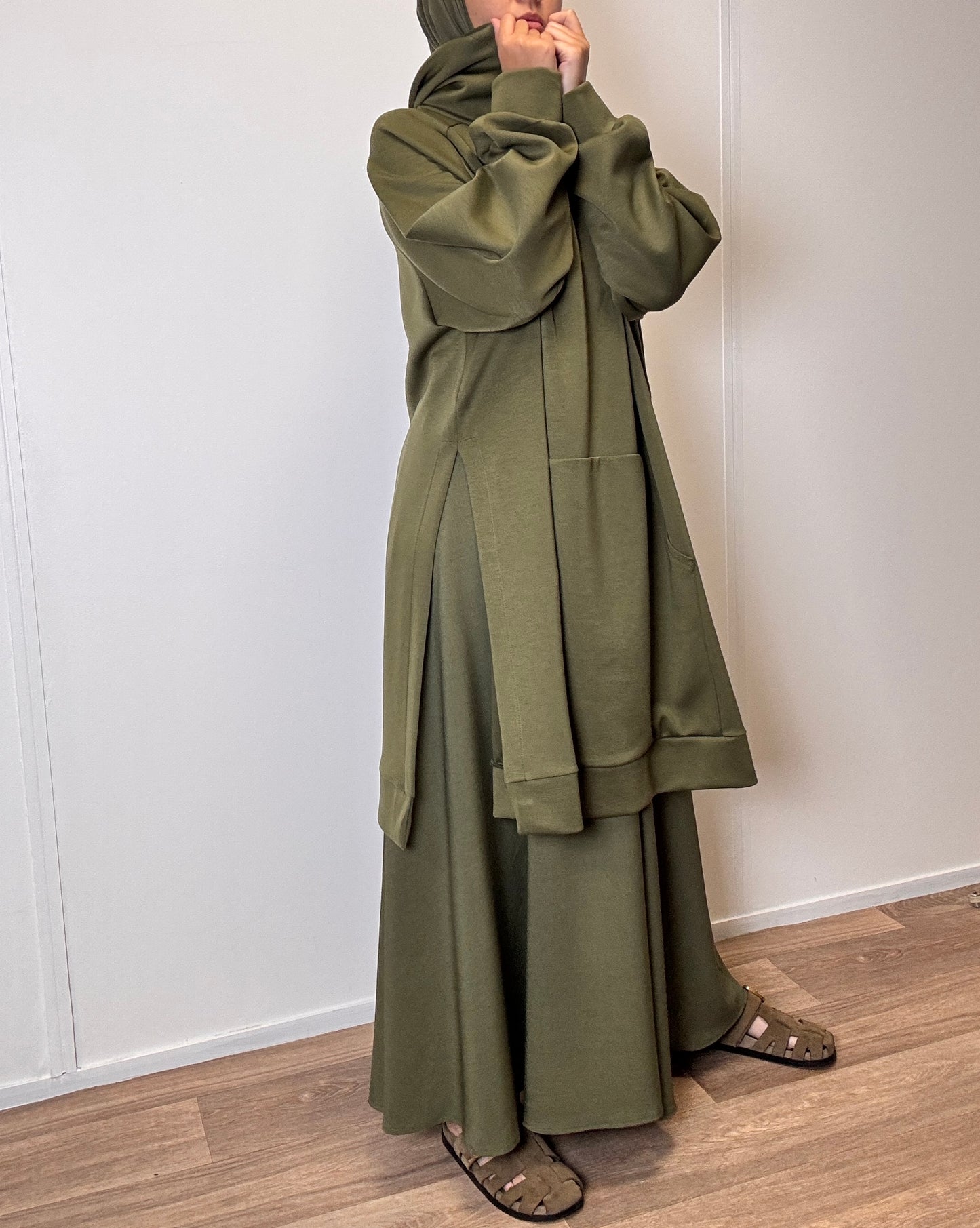 Khaki oversize sweater