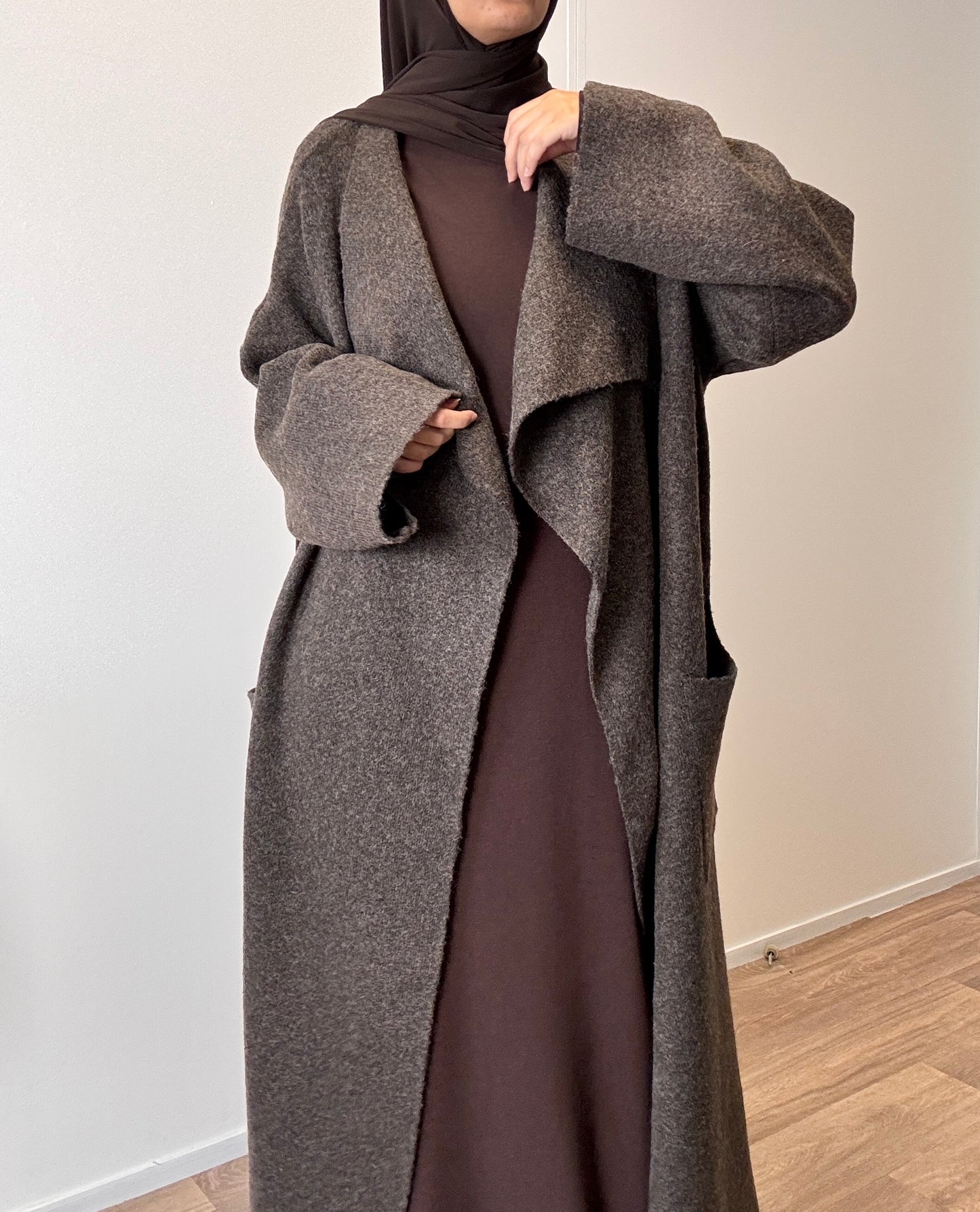 Brown oversize coat