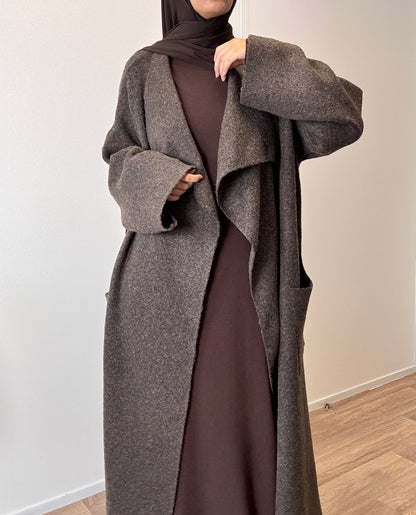 Brown oversize coat