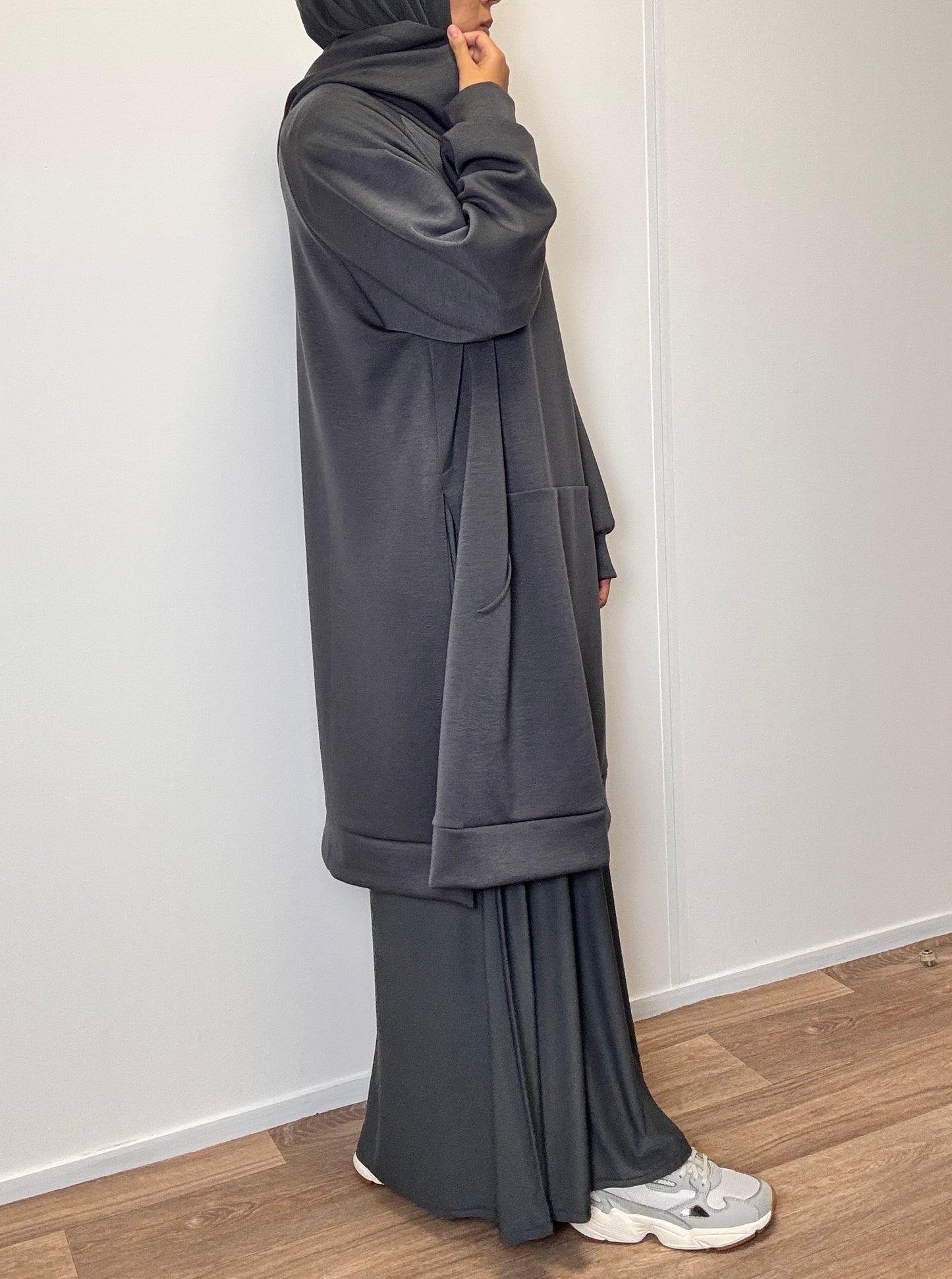 Anthracite oversize sweater