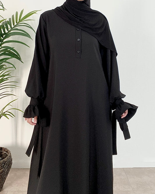 Black tulip abaya