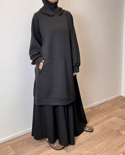 Black oversize sweater