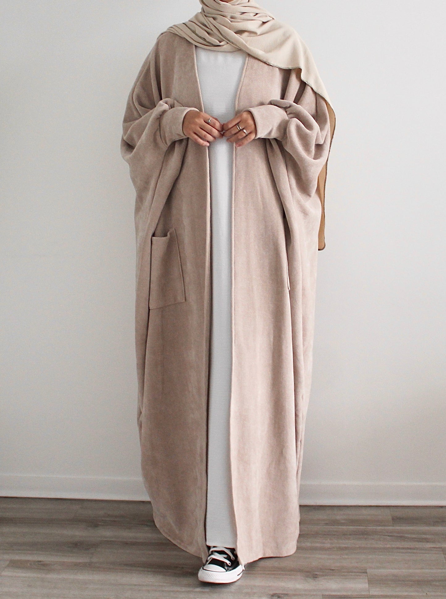 Beige maxi coat