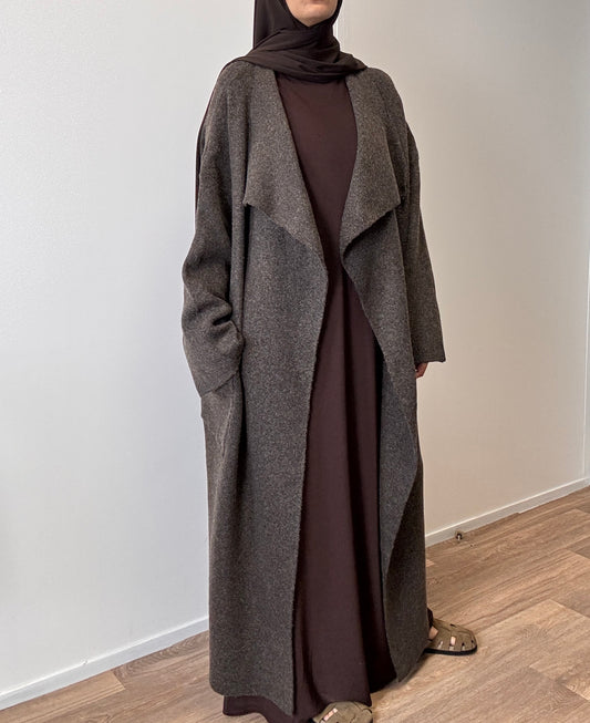 Brown oversize coat