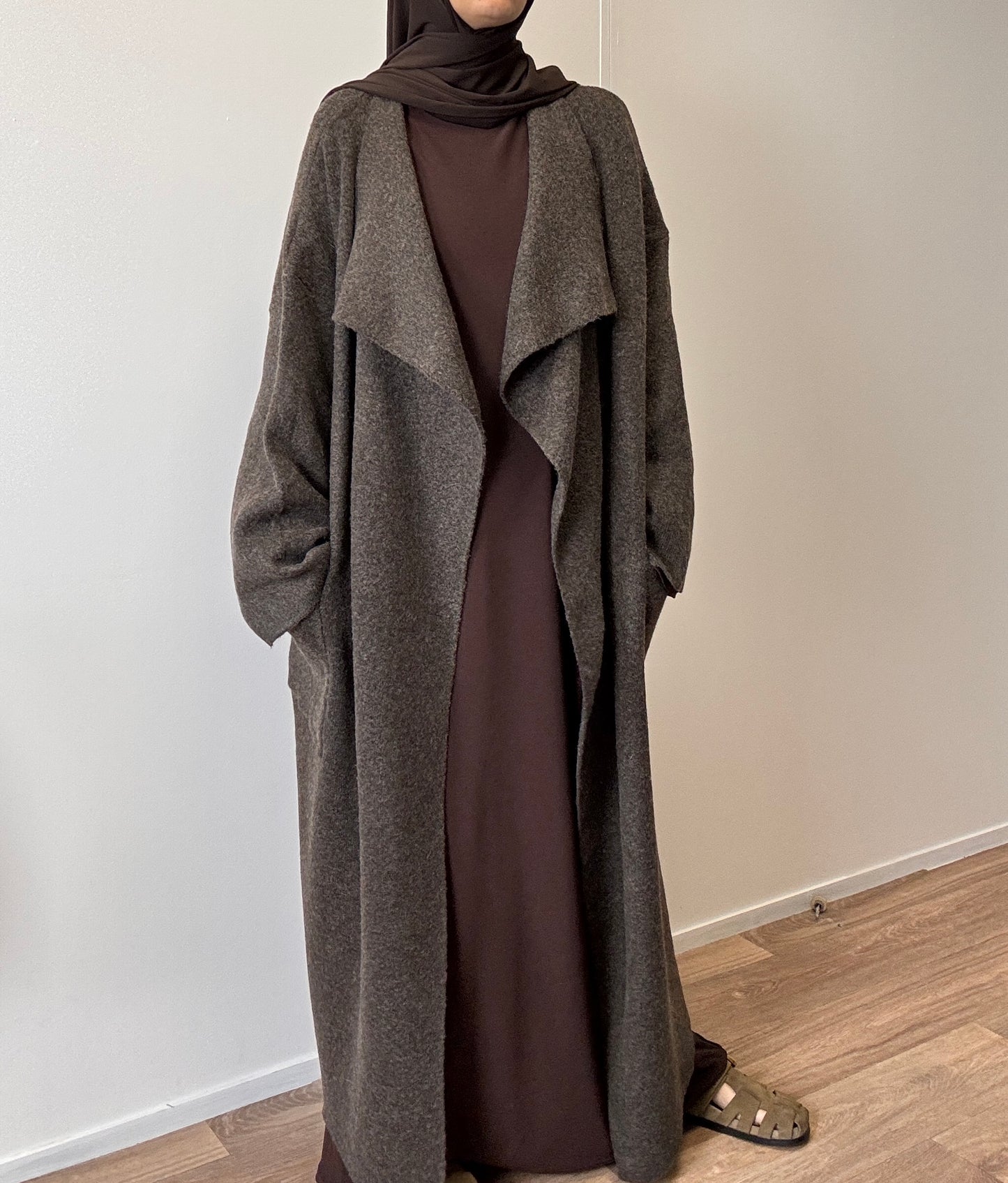 Brown oversize coat