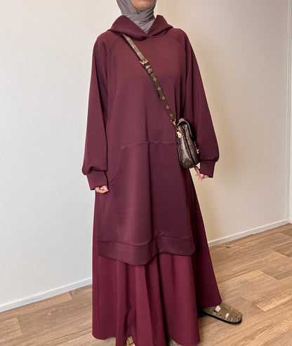 Burgundy oversize sweater