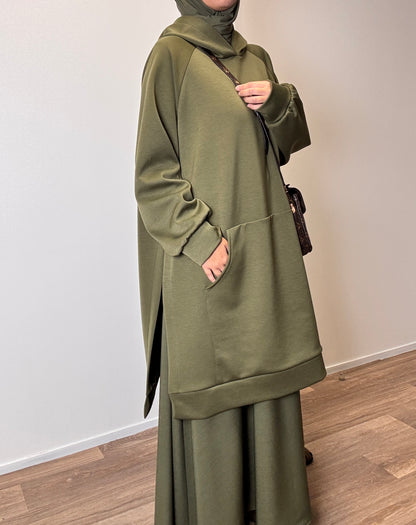 Khaki oversize sweater