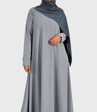 Blue Flared abaya