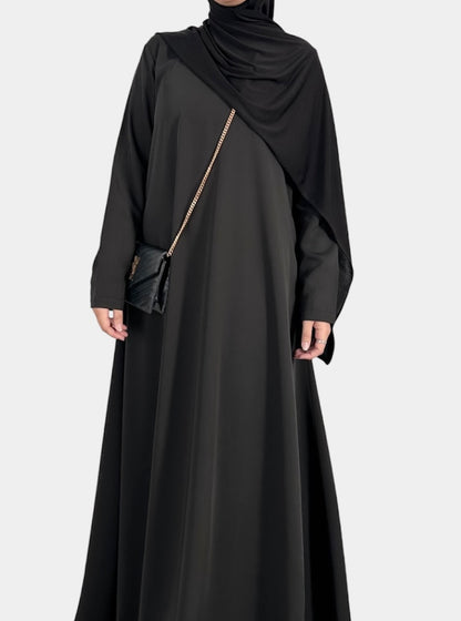 Black flared Abaya