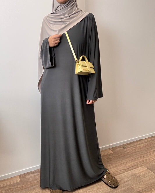 Anthracite premium jersey abaya