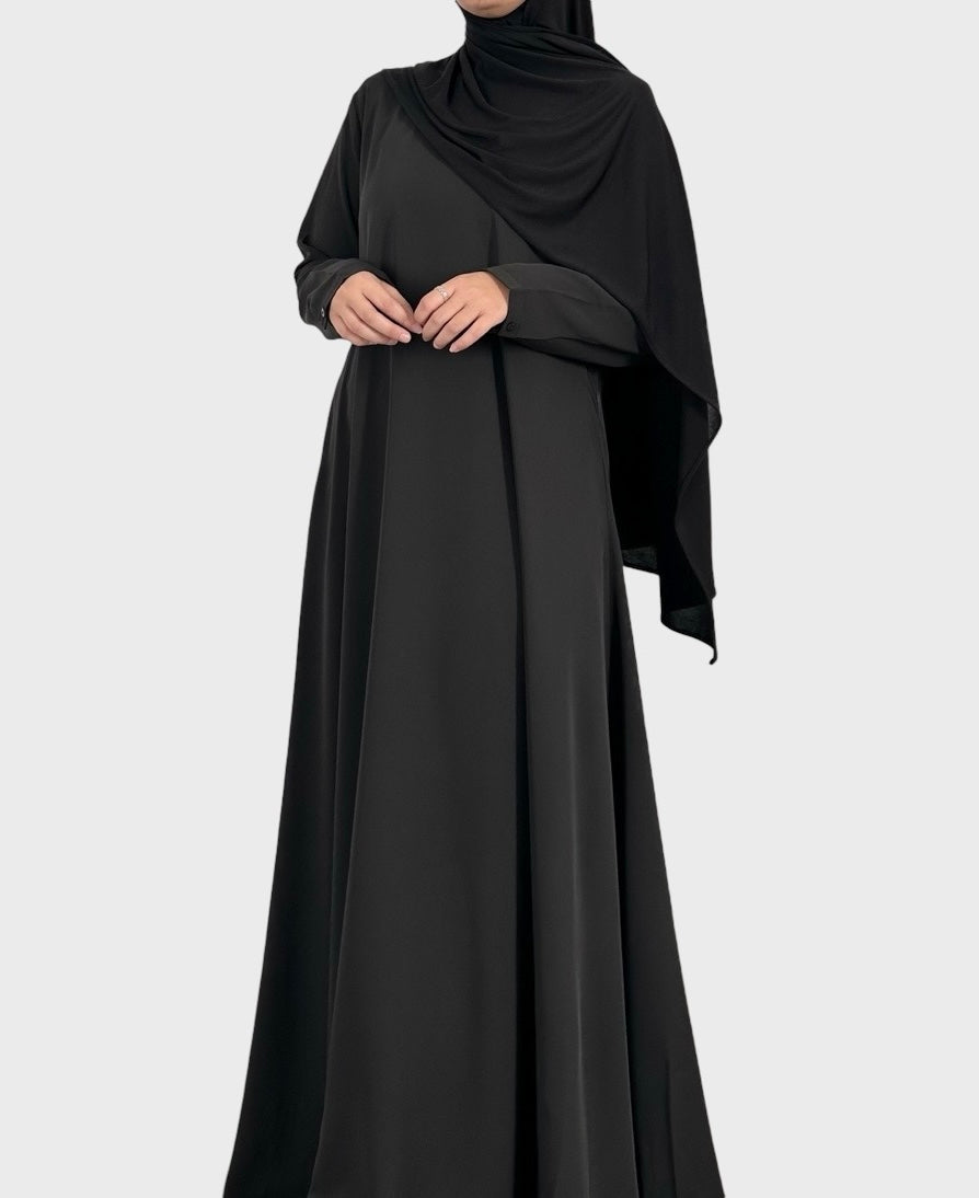 Black flared Abaya