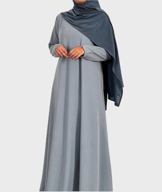 Blue Flared abaya