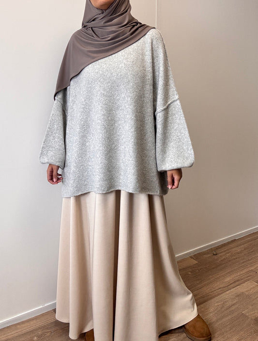 Grey oversize sweater