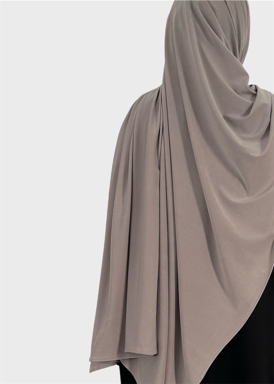 Grey premium jersey hijab