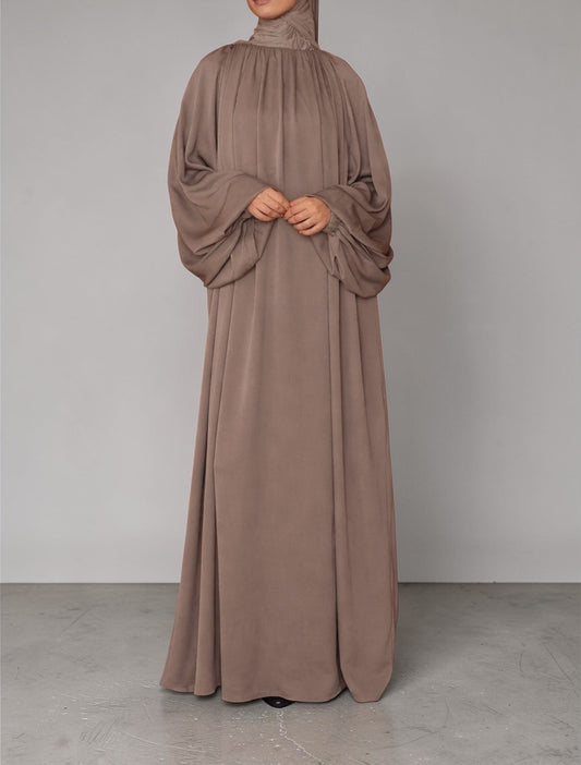 Taupe chic abaya