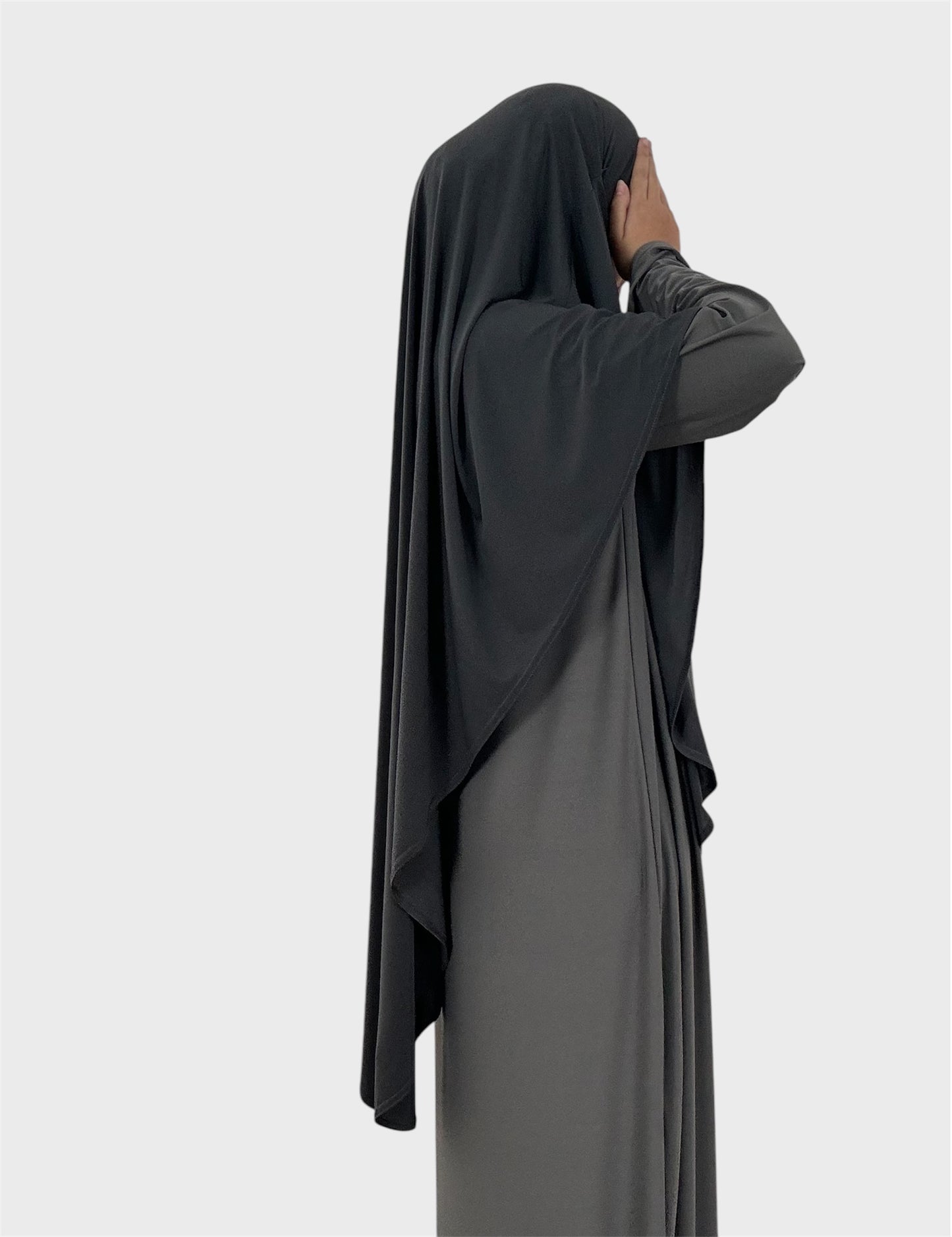 khimar en jersey premium anthracite