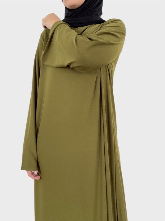 Olive premiun jersey abaya