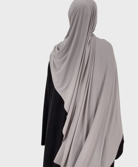 Premium Luxury Jersey hijab - Light Grey