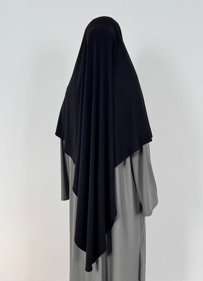 Black premium jersey khimar