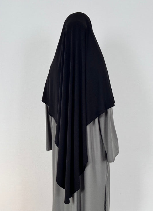 Black premium jersey khimar