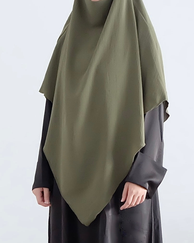 khaki jazz khimar