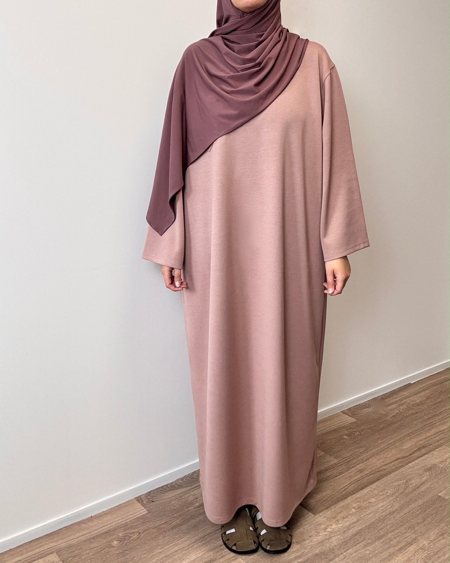 Taupe t-shirt dress