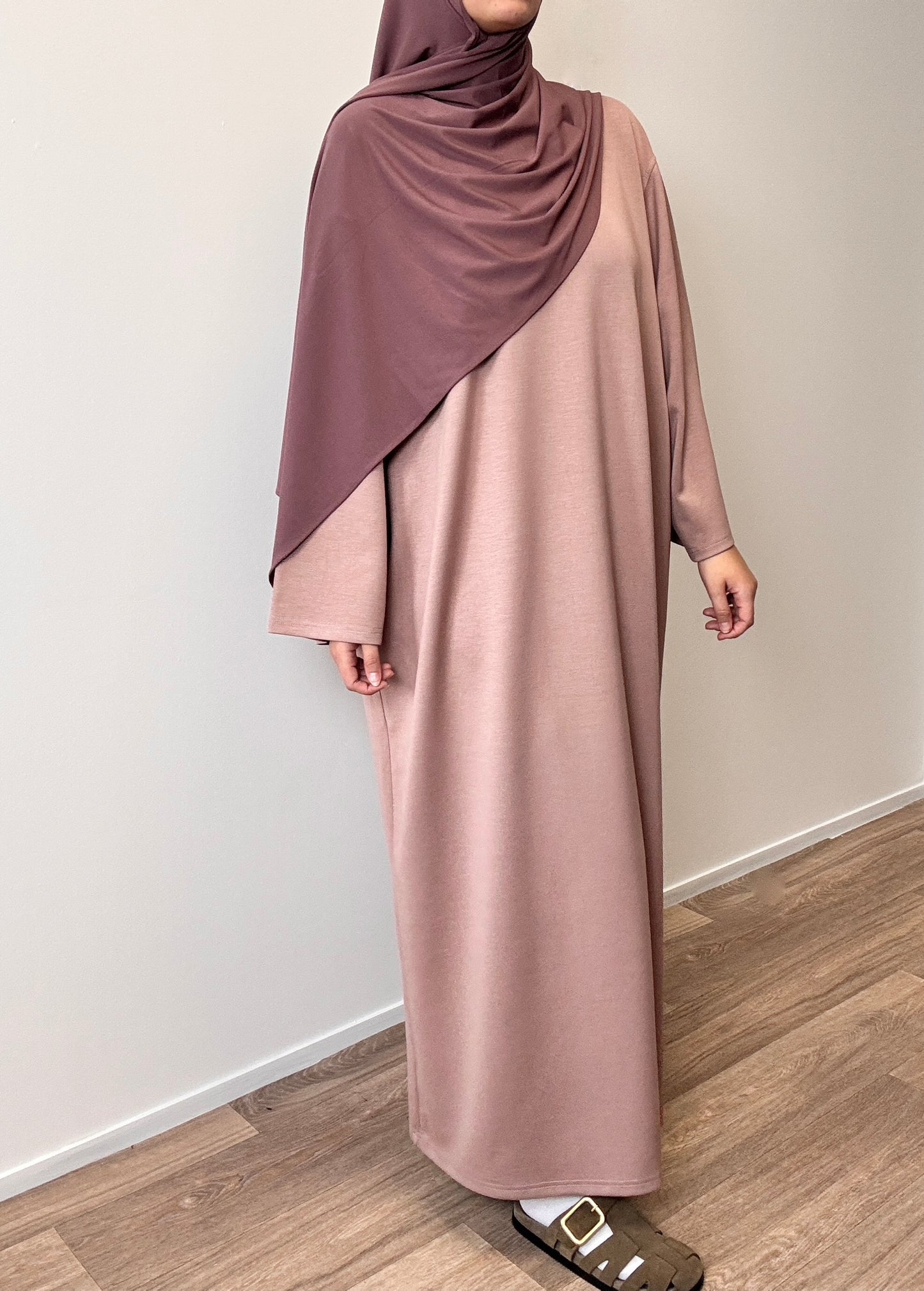 Taupe t-shirt dress